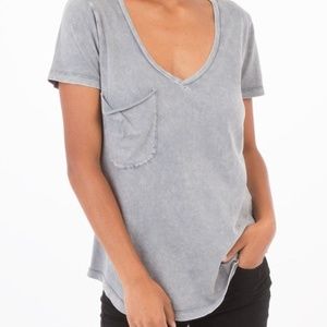 Z Supply Gray Pocket Tee